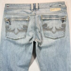 Diesel YARIK Straight Leg Jeans Mens 33x33 Light Wash Zipper Pockets Italy 0086L